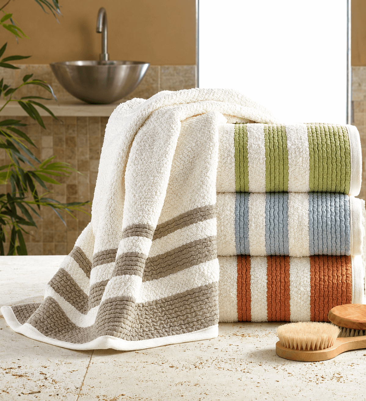 Fancy Border Towels design 4